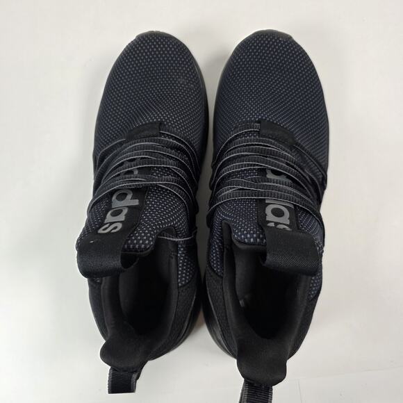 Adidas Lite Racer Adapt 7.0 Sneaker Kids 6 Black Lightweight Slip On Athleisure - Picture 8 of 10